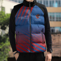 Custom Antigua and Barbuda Cricket Sleeveless Puffer Jacket Falcons Unstoppable - Wonder Print Shop