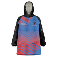 Custom Antigua and Barbuda Cricket Wearable Blanket Hoodie Falcons Unstoppable - Wonder Print Shop