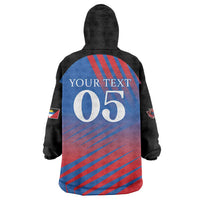 Custom Antigua and Barbuda Cricket Wearable Blanket Hoodie Falcons Unstoppable - Wonder Print Shop