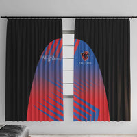 Antigua and Barbuda Cricket Window Curtain Falcons Unstoppable - Wonder Print Shop