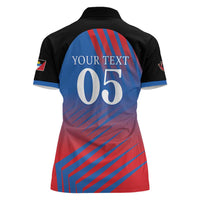 Custom Antigua and Barbuda Cricket Women Polo Shirt Falcons Unstoppable - Wonder Print Shop