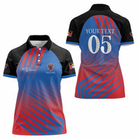 Custom Antigua and Barbuda Cricket Women Polo Shirt Falcons Unstoppable - Wonder Print Shop