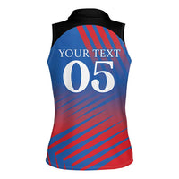 Custom Antigua and Barbuda Cricket Women Sleeveless Polo Shirt Falcons Unstoppable - Wonder Print Shop