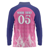 Custom Barbados Royals Cricket Long Sleeve Polo Shirt Go Legends - Wonder Print Shop