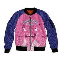 Custom Barbados Royals Cricket Sleeve Zip Bomber Jacket Go Legends - Wonder Print Shop