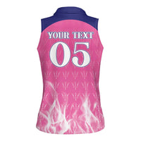 Custom Barbados Royals Cricket Women Sleeveless Polo Shirt Go Legends - Wonder Print Shop