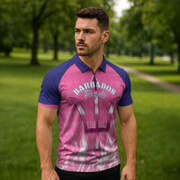 Custom Barbados Royals Cricket Zipper Polo Shirt Go Legends - Wonder Print Shop