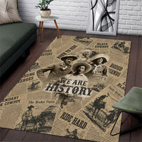 Black Cowboy Area Rug Western Rodeo Melanin Black History