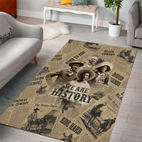 Black Cowboy Area Rug Western Rodeo Melanin Black History