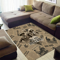 Black Cowboy Area Rug Western Rodeo Melanin Black History