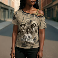Black Cowboy Cross Shoulder Shirt Western Rodeo Melanin Black History