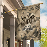 Black Cowboy Garden Flag Western Rodeo Melanin Black History