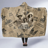 Black Cowboy Hooded Blanket Western Rodeo Melanin Black History