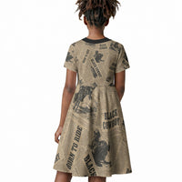 Black Cowboy Kid Short Sleeve Dress Western Rodeo Melanin Black History