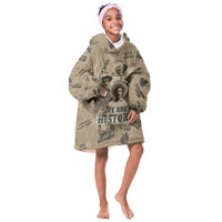 Black Cowboy Kid Wearable Blanket Hoodie Western Rodeo Melanin Black History