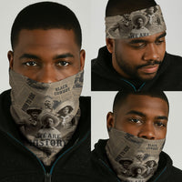 Black Cowboy Neck Gaiter Western Rodeo Melanin Black History