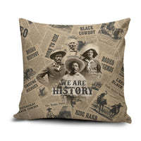 Black Cowboy Pillow Cover Western Rodeo Melanin Black History