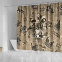 Black Cowboy Shower Curtain Western Rodeo Melanin Black History