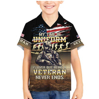 United States Veterans Day Family Matching Mermaid Dress and Hawaiian Shirt Thank You Veterans Proud US Flag LT05 - Wonder Print Shop