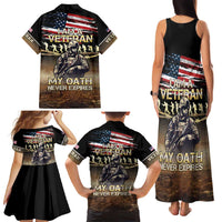 United States Veterans Day Family Matching Tank Maxi Dress and Hawaiian Shirt Thank You Veterans Proud US Flag LT05 - Wonder Print Shop