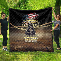 United States Veterans Day Quilt Thank You Veterans Proud US Flag LT05 - Wonder Print Shop