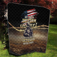 United States Veterans Day Quilt Thank You Veterans Proud US Flag LT05 - Wonder Print Shop