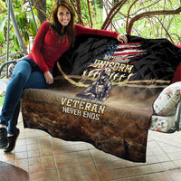 United States Veterans Day Quilt Thank You Veterans Proud US Flag LT05 - Wonder Print Shop