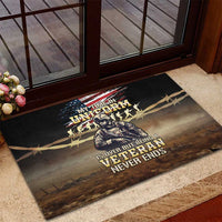 United States Veterans Day Rubber Doormat Thank You Veterans Proud US Flag LT05 - Wonder Print Shop