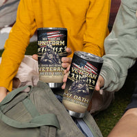 United States Veterans Day Tumbler Cup Thank You Veterans Proud US Flag LT05 - Wonder Print Shop