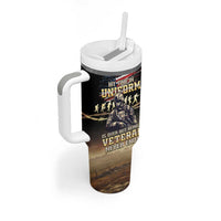United States Veterans Day Tumbler With Handle Thank You Veterans Proud US Flag LT05 - Wonder Print Shop