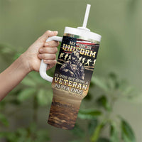 United States Veterans Day Tumbler With Handle Thank You Veterans Proud US Flag LT05 - Wonder Print Shop