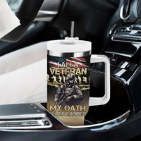 United States Veterans Day Tumbler With Handle Thank You Veterans Proud US Flag LT05 - Wonder Print Shop