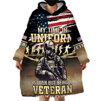 United States Veterans Day Wearable Blanket Hoodie Thank You Veterans Proud US Flag LT05 - Wonder Print Shop
