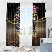 United States Veterans Day Window Curtain Thank You Veterans Proud US Flag LT05 - Wonder Print Shop