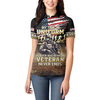 United States Veterans Day Women Polo Shirt Thank You Veterans Proud US Flag LT05 - Wonder Print Shop