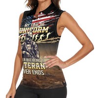 United States Veterans Day Women Sleeveless Polo Shirt Thank You Veterans Proud US Flag LT05 - Wonder Print Shop
