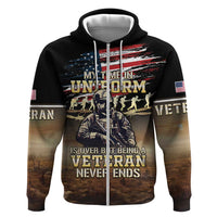 United States Veterans Day Zip Hoodie Thank You Veterans Proud US Flag LT05 - Wonder Print Shop