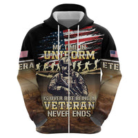 United States Veterans Day Zip Hoodie Thank You Veterans Proud US Flag LT05 - Wonder Print Shop