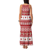 Merry Christmas Canada Family Matching Tank Maxi Dress and Hawaiian Shirt Festive Maple Leaf Xmas - Wonder Print Shop