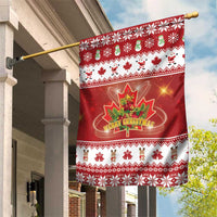 Merry Christmas Canada Garden Flag Festive Maple Leaf Xmas - Wonder Print Shop