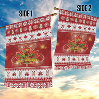Merry Christmas Canada Garden Flag Festive Maple Leaf Xmas - Wonder Print Shop
