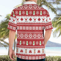 Merry Christmas Canada Hawaiian Shirt Festive Maple Leaf Xmas - Wonder Print Shop