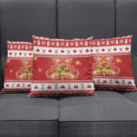 Merry Christmas Canada Pillow Cover Festive Maple Leaf Xmas - Wonder Print Shop