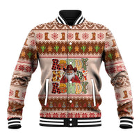Howdy Christmas Baseball Jacket Cowboy Santa Western Xmas - Wonder Print Shop