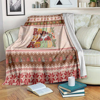 Howdy Christmas Blanket Cowboy Santa Western Xmas - Wonder Print Shop