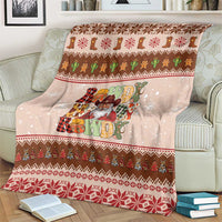 Howdy Christmas Blanket Cowboy Santa Western Xmas - Wonder Print Shop