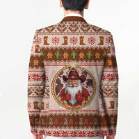 Howdy Christmas Blazer Cowboy Santa Western Xmas - Wonder Print Shop