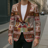 Howdy Christmas Blazer Cowboy Santa Western Xmas - Wonder Print Shop