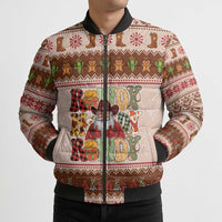 Howdy Christmas Bomber Puffer Jacket Cowboy Santa Western Xmas - Wonder Print Shop