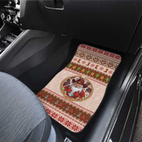 Howdy Christmas Car Mats Cowboy Santa Western Xmas - Wonder Print Shop